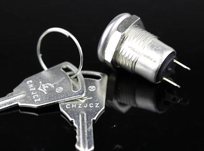 Electronic lock, electronic switch, key switch, telephone switch, KS-02 aluminum material ON/OFF