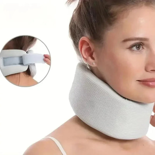 Neck Brace, Foam-filled Cervical Support Traction Device Neck Stabilization & Pressure Relief Device Adjustable Neck Stabilizer