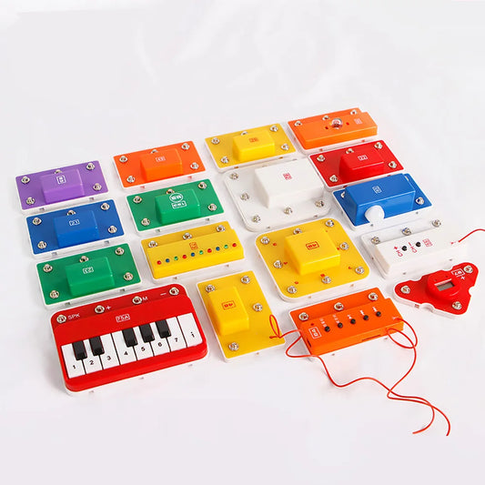 Electronic Building Blocks Science Kits For Kids Integrated Circuit Module Music Alarm Amplifier Radio Module Electronic Parts A