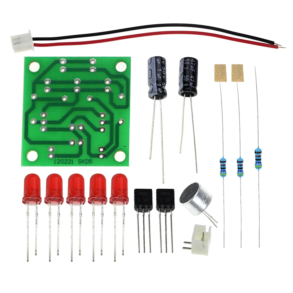 Electronic Funny Kits Voice Control LED Melody Light DIY Kits Production Suite Small Electronic Learning Electronic Kits