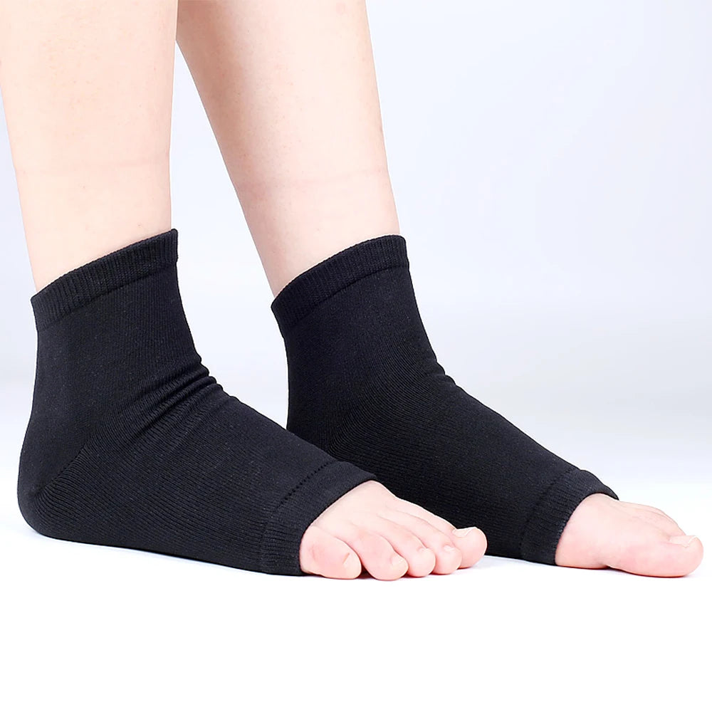 1Pair Arch Support Sleeve Cushioned Soft Elastic Gel Pad Fabric Arch Sock for Flat Foot Pain Relief Plantar Fasciitis Heel Spurs