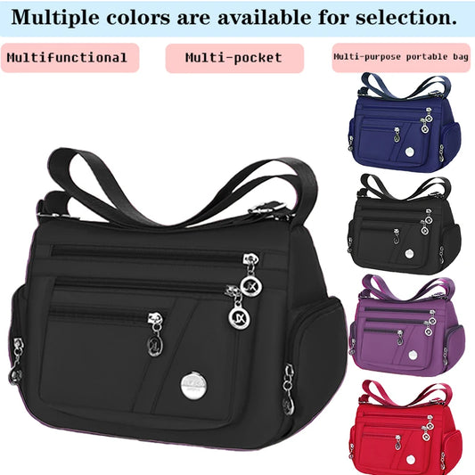 New style neutral nylon fabric ladies' handbag Oxford cloth shoulder strap crossbody bag travel bag multi-compartment casual bag