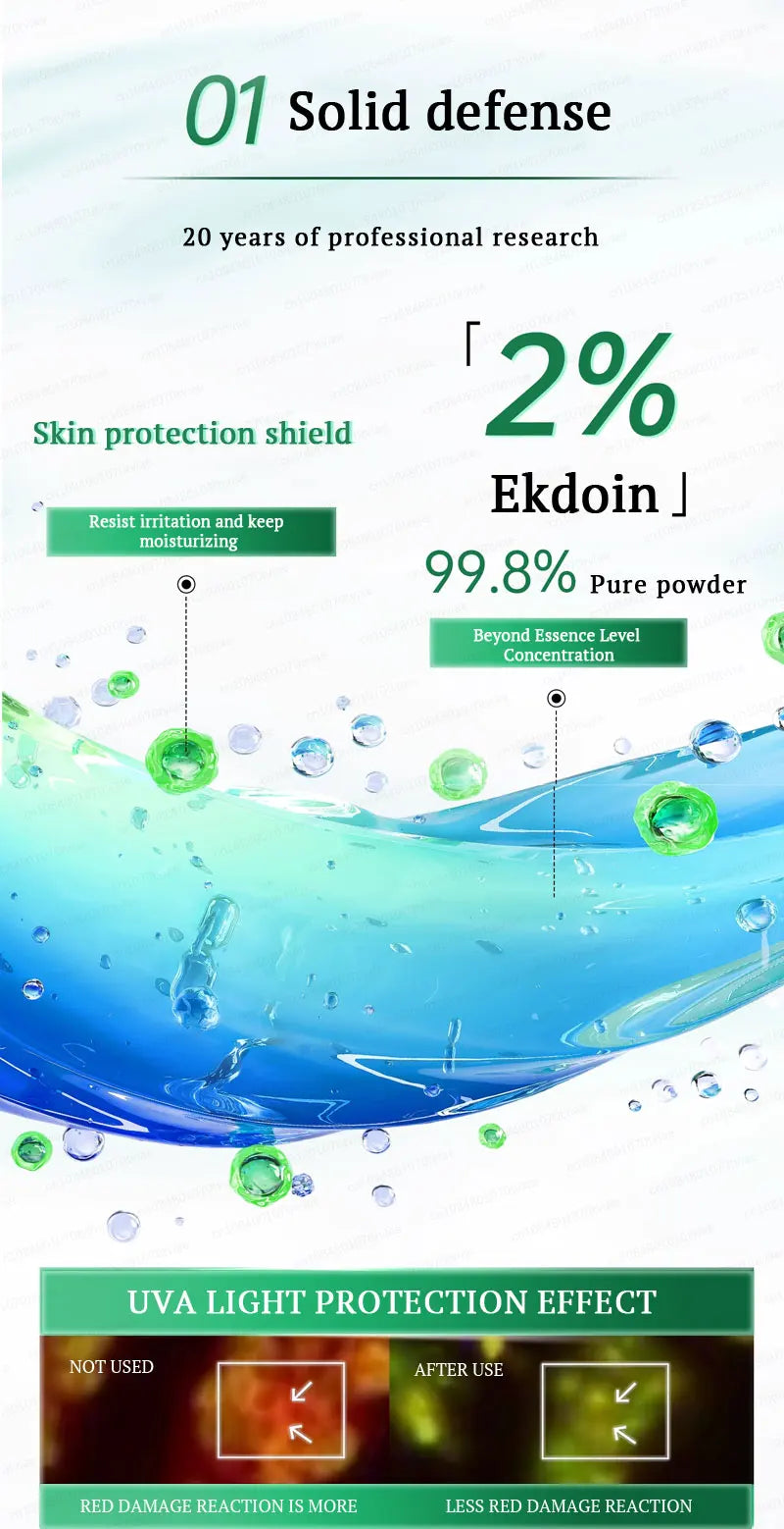 20 years younger, no fine lines