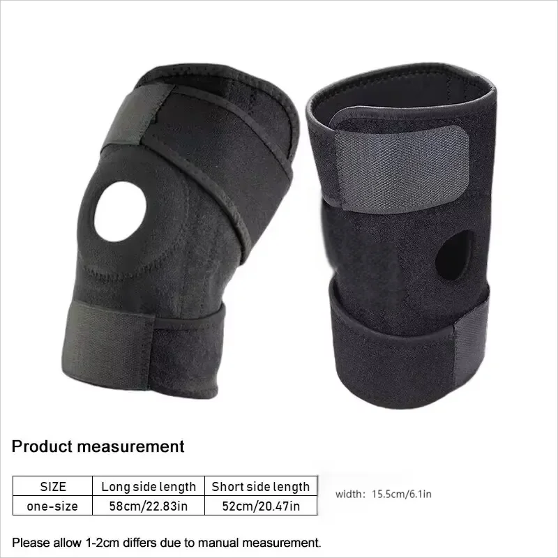 Breathable Adjustable Knee Brace (Without Side Stabilizers) – For Exercise Training & Knee Pain Relief