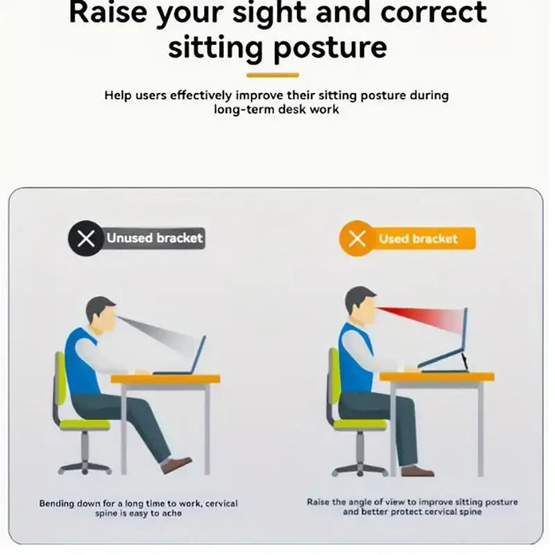 Laptops Stands Portable Computer Keyboards Stand For Desk Self-Adhesive Invisible Laptops Feet Foldable Laptops Stand