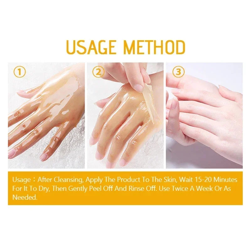 Yellow Peeling Lotion Oil 100% Organic Bleaching Dark Skin Exfoliating Whitening Nourishing Hyaluronic Acid Moisturiz Body Scrub