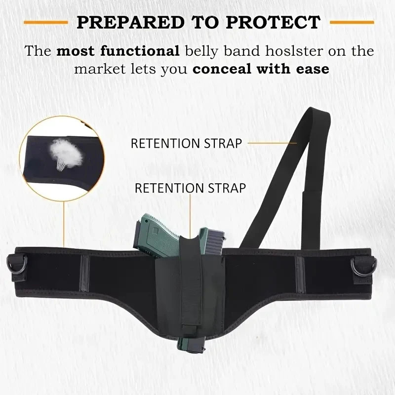 Chloroprene Rubber Outdoor Tactical Gun Holster Concealed Diving Material Underarm Gun Holster Single Shoulder Underarm Conceale