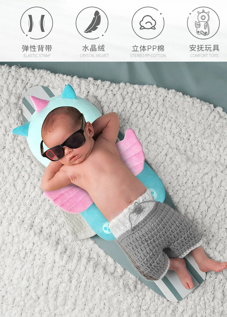 Newborn Headrest Security Pillows Backpack Toddler Baby Head Fall Protection Pad Cushion Cartoon Soft Security Pillows Backpack