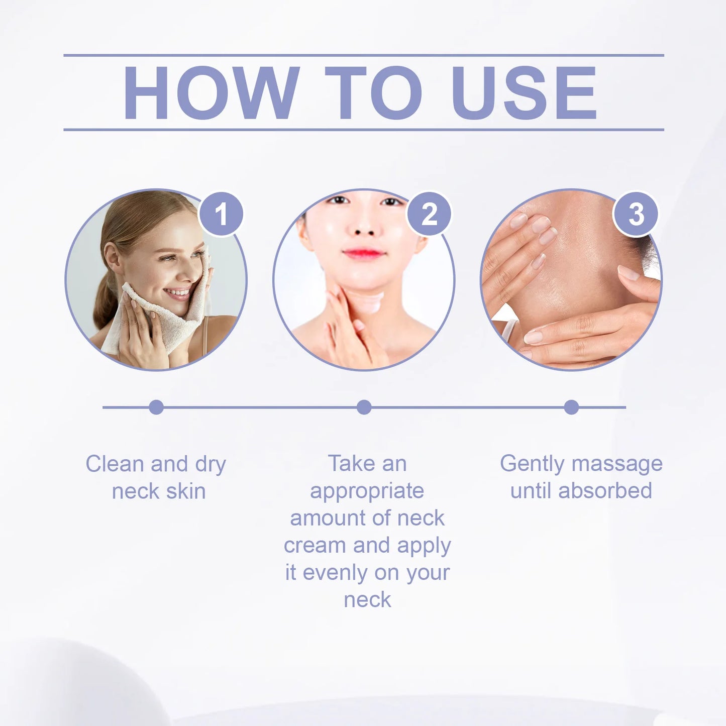 OUHOE 50g Natural Organic Anti Wrinkle Anti Aging Whitening Moisturizing Neck Firming Cream Private Label Lift Firm Neck Cream