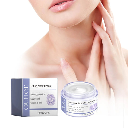 OUHOE 50g Natural Organic Anti Wrinkle Anti Aging Whitening Moisturizing Neck Firming Cream Private Label Lift Firm Neck Cream