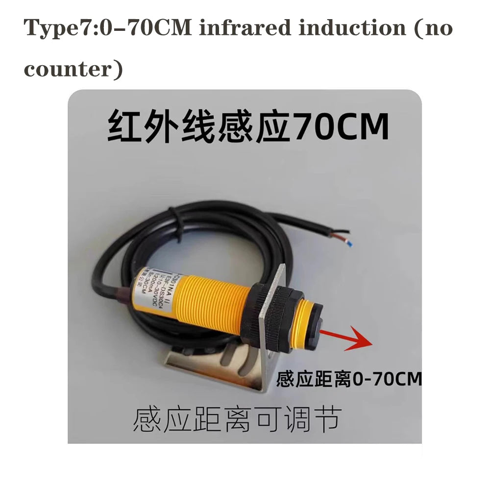 LED Digital Large Screen Electrostatic Induction Counter Infrared Automatic Production Line Pipeline Counting Electronic Counter