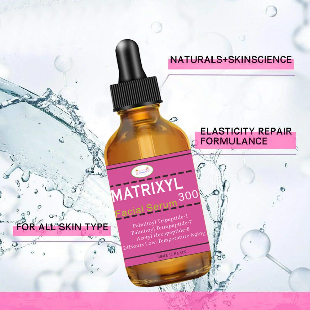 2pcs Matrixyl 3000 + Hyaluronic Acid + Organic Vitamin C Serum for Face, Facial Skin Serum Skin Care Products