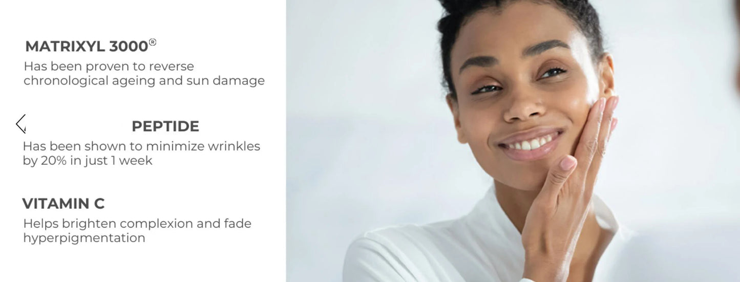 2pcs Matrixyl 3000 + Hyaluronic Acid + Organic Vitamin C Serum for Face, Facial Skin Serum Skin Care Products