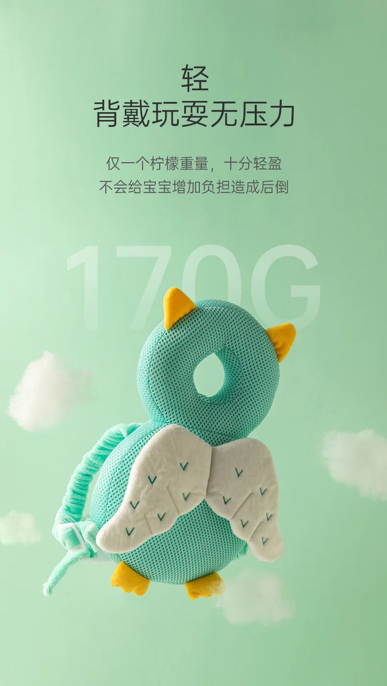 Newborn Headrest Security Pillows Backpack Toddler Baby Head Fall Protection Pad Cushion Cartoon Soft Security Pillows Backpack