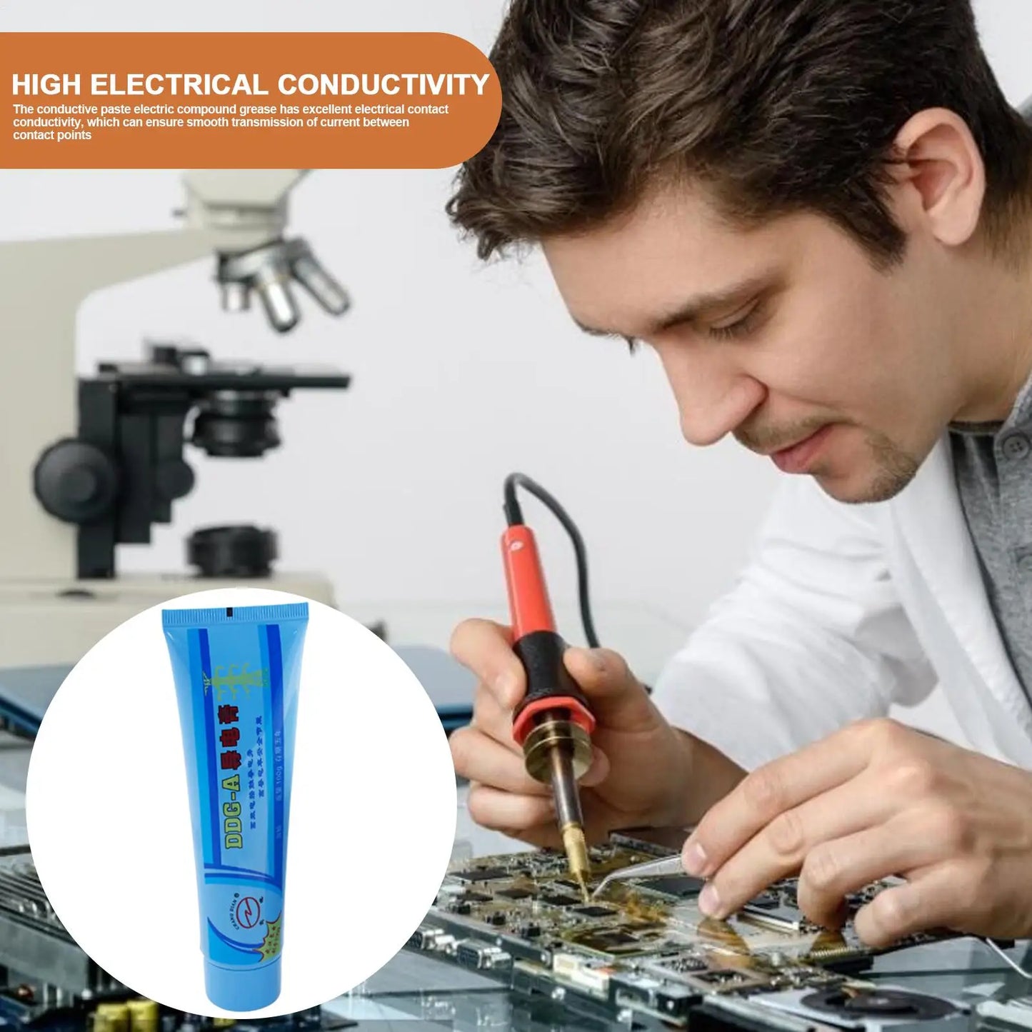 Electrical Grease 100g Electrical Contact Lubricant Grease Electronics Lubricant for Electrical and Automotive Applications