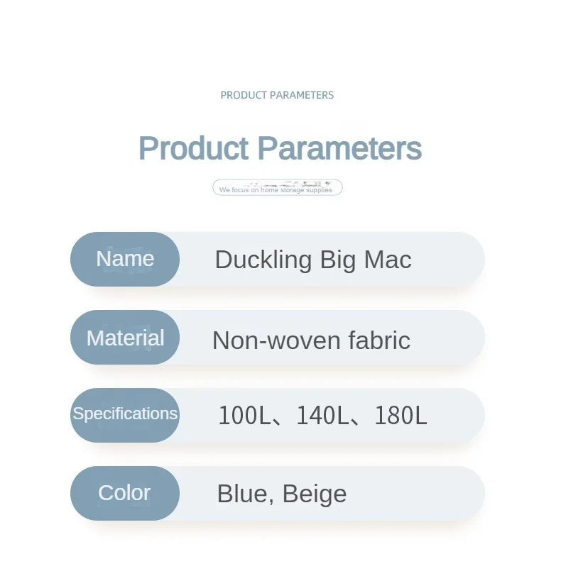 Cotton Quilt Storage Bag Large Capacity Quilt Storage Box Non Woven Clothes Special Storage Moving Luggage Bag Portable