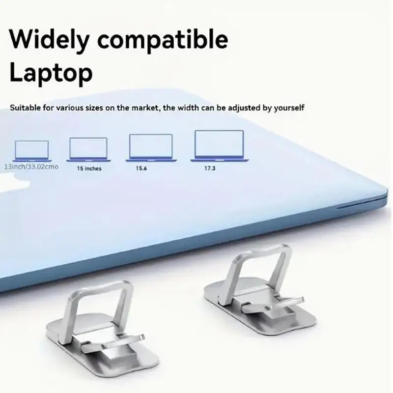 Laptops Stands Portable Computer Keyboards Stand For Desk Self-Adhesive Invisible Laptops Feet Foldable Laptops Stand