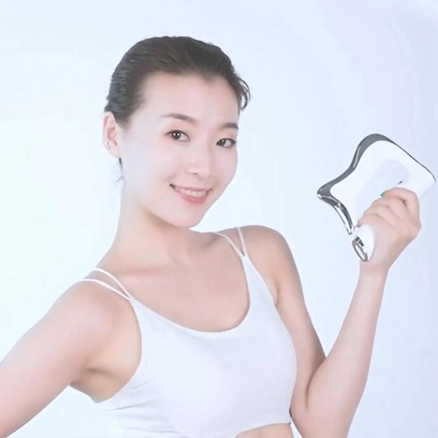 Electric Fascia Massager USB Rechargeable Plate Heating Vibration