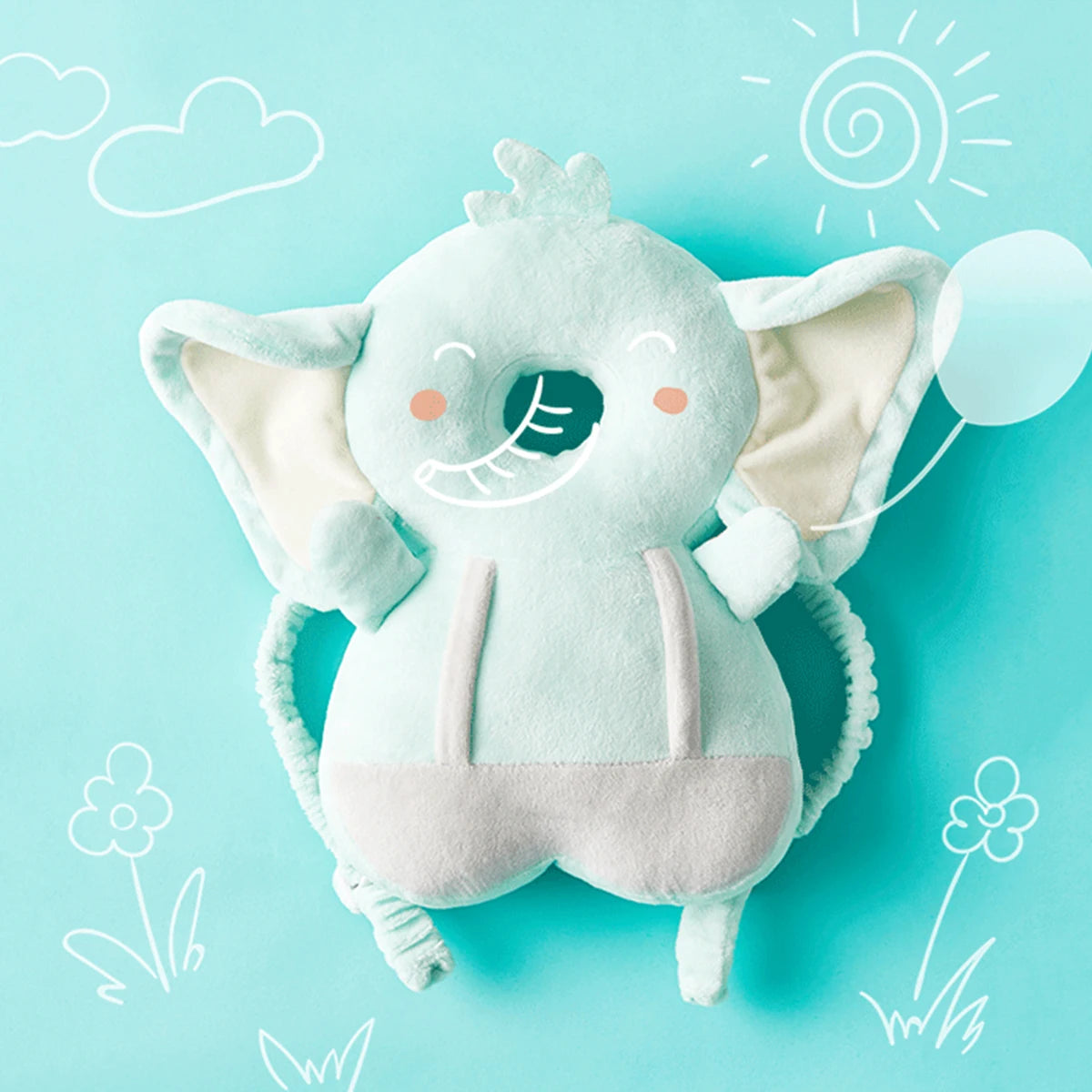 1pc baby toddler pillow Baby Zoology walk pillow breathable head cushion new belt series