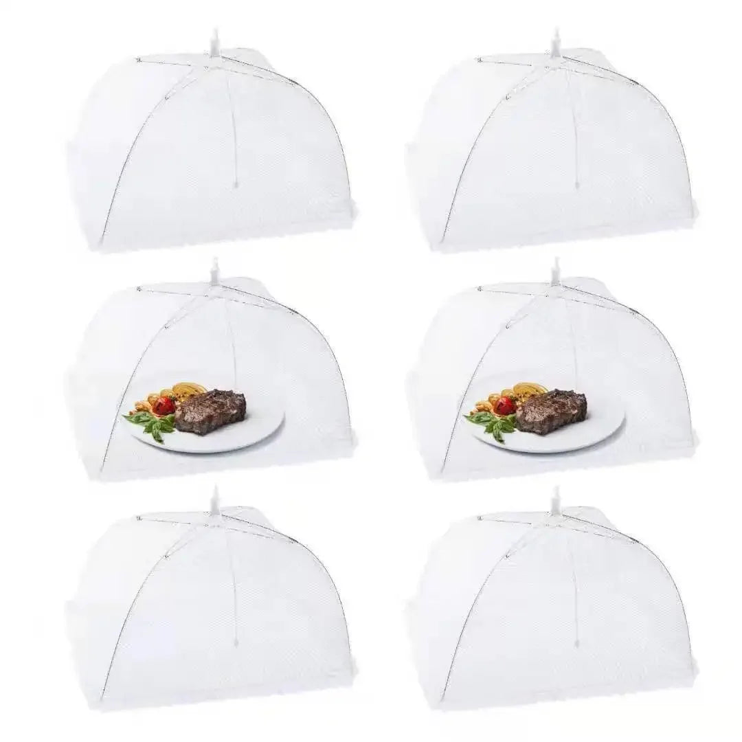 Foldable Food Mesh Cover Fly Anti Mosquito Pop-Up Food Cover Umbrella Meal Vegetable Fruit Breathable Cover Kitchen Accessories