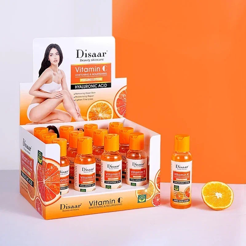 Yellow Peeling Lotion Oil 100% Organic Bleaching Dark Skin Exfoliating Whitening Nourishing Hyaluronic Acid Moisturiz Body Scrub