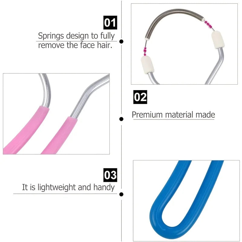 1PCFacial Epilator for Women, Remove Unwanted Hair on Upper Lip, Chin, Face, Portable Handheld Spring Roller Epilator for Smooth