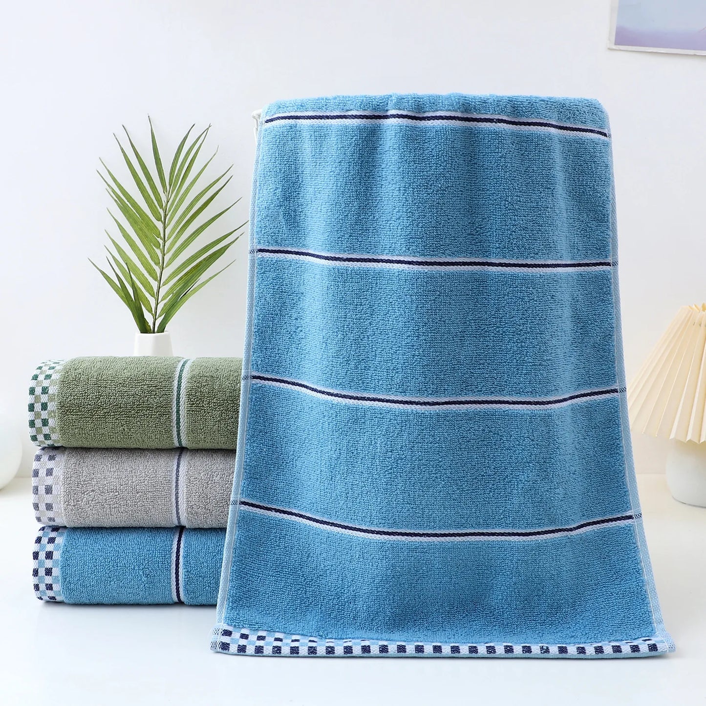All-cotton Class A Thickened Absorbent Jacquard Polyester-cotton Skin-friendly Face Towel Bath Pure Cotton Towel Adult Towel
