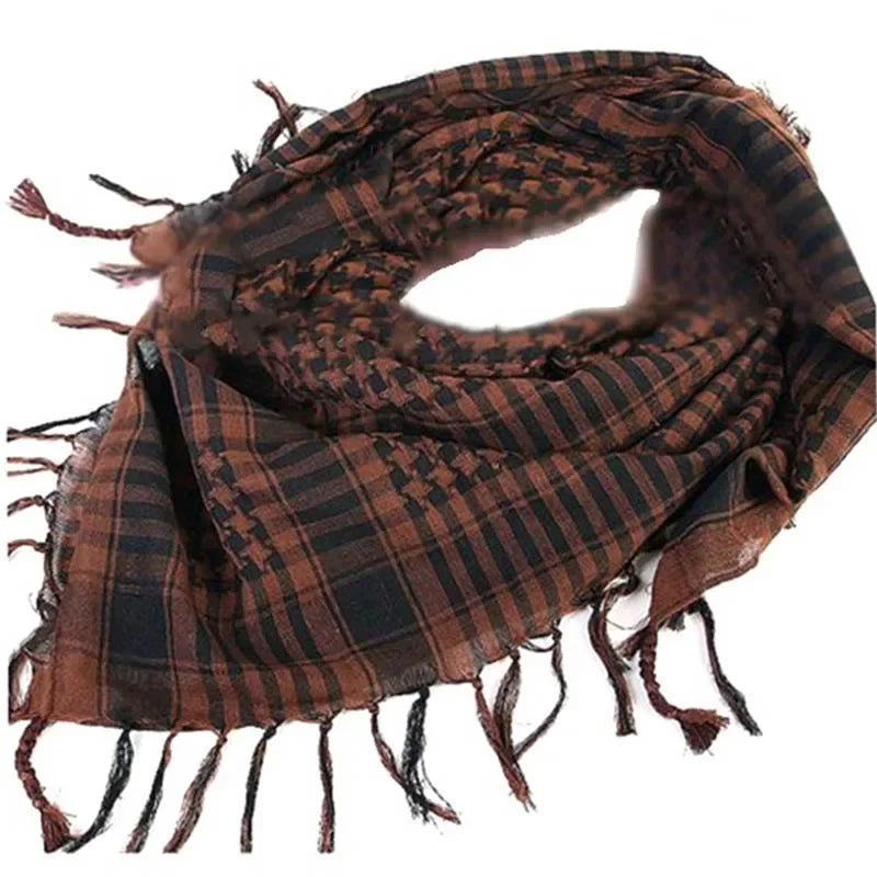 Unisex Summer Tactical Cycling Mask Scarf Lightweight Fashion Hijab Spring Army Plaid Headscarf for Men And Women