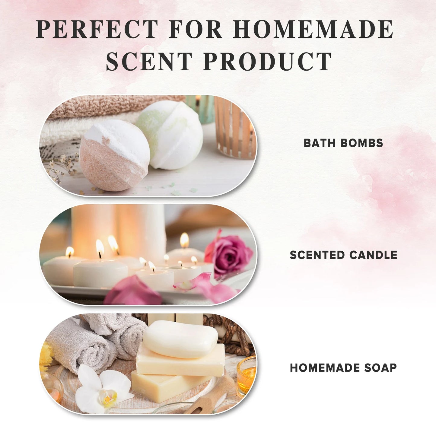 PHATOIL 10ml Fragrance Oil For Women Strawberry Peach Angel Sea Breeze Coconut & Vanilla Bubble Gum Aromatherapy Fragrance Oils