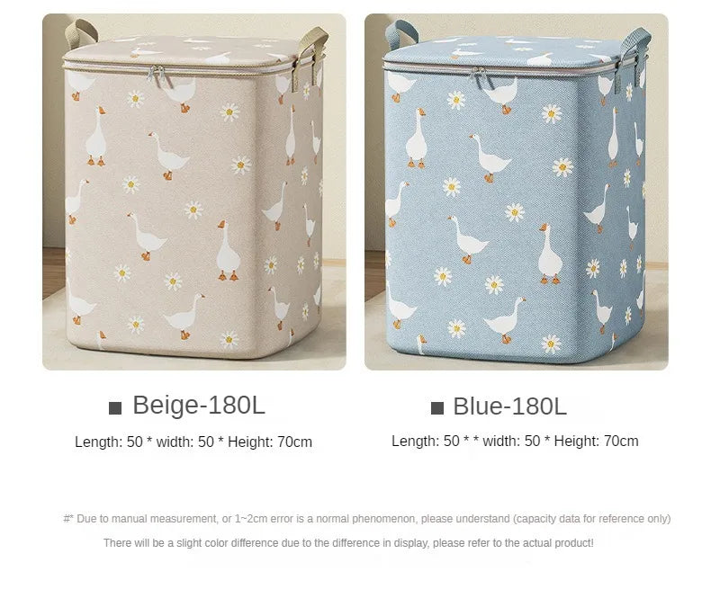 Cotton Quilt Storage Bag Large Capacity Quilt Storage Box Non Woven Clothes Special Storage Moving Luggage Bag Portable