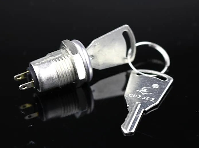 Electronic lock, electronic switch, key switch, telephone switch, KS-02 aluminum material ON/OFF