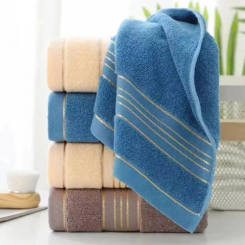 All-cotton Class A Thickened Absorbent Jacquard Polyester-cotton Skin-friendly Face Towel Bath Pure Cotton Towel Adult Towel