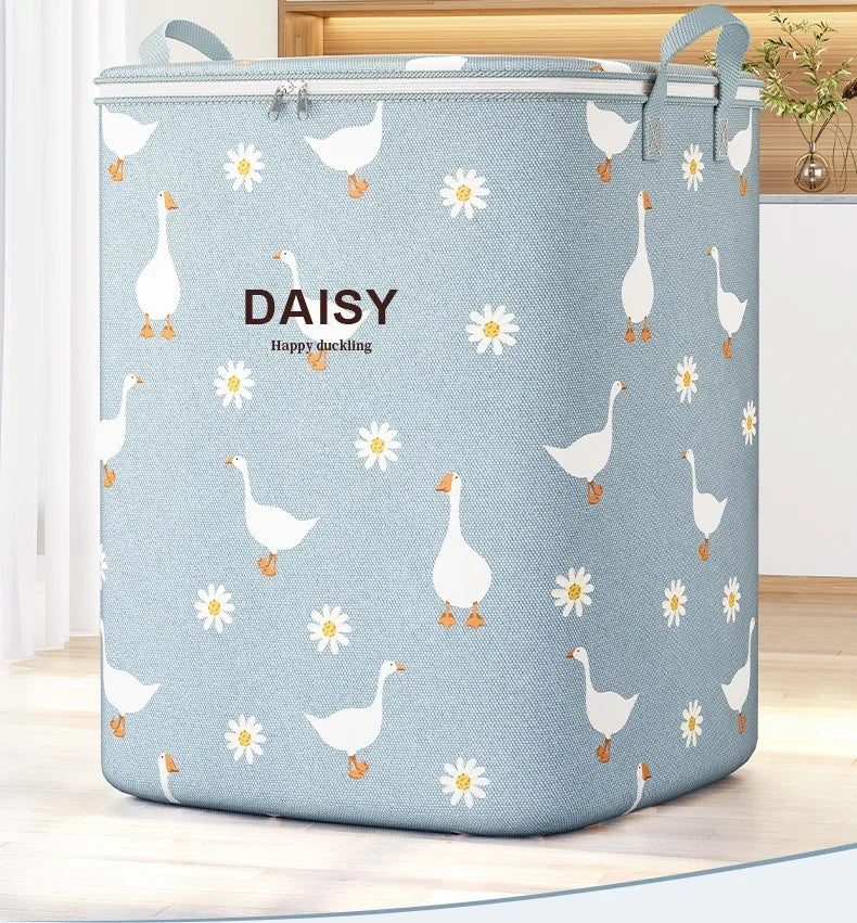 Cotton Quilt Storage Bag Large Capacity Quilt Storage Box Non Woven Clothes Special Storage Moving Luggage Bag Portable