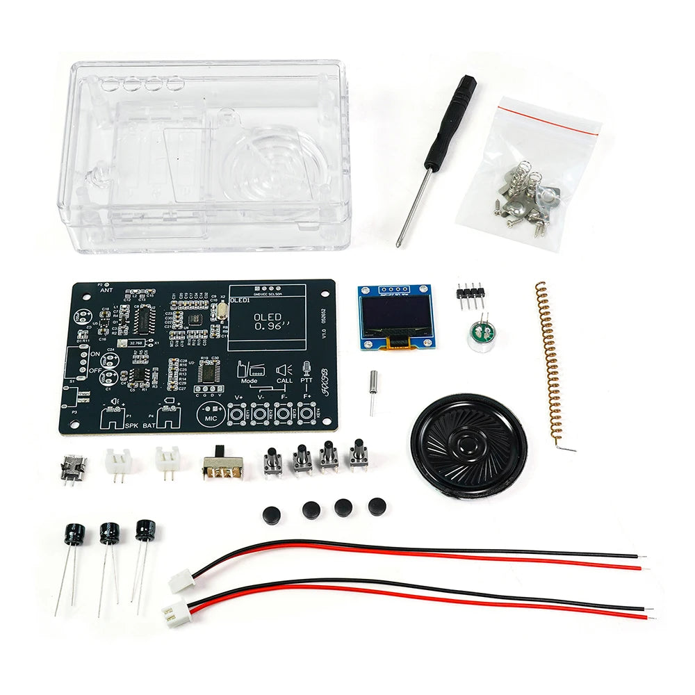 Electronics Kit  FM Radio DIY Kit Smart Wireless Walkie-Talkie Radio Electronics Assembly and Soldering Practice DIY Kit