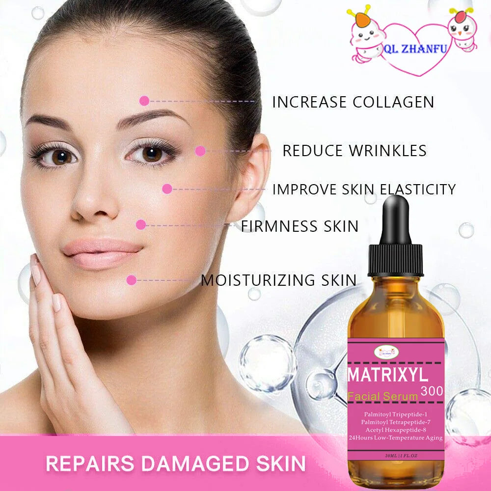 2pcs Matrixyl 3000 + Hyaluronic Acid + Organic Vitamin C Serum for Face, Facial Skin Serum Skin Care Products