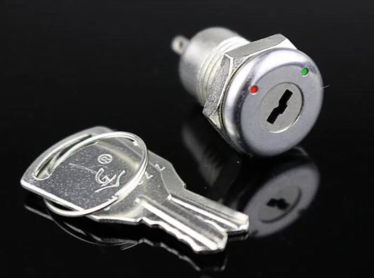 Electronic lock, electronic switch, key switch, telephone switch, KS-02 aluminum material ON/OFF
