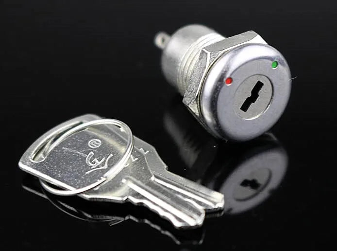Electronic lock, electronic switch, key switch, telephone switch, KS-02 aluminum material ON/OFF
