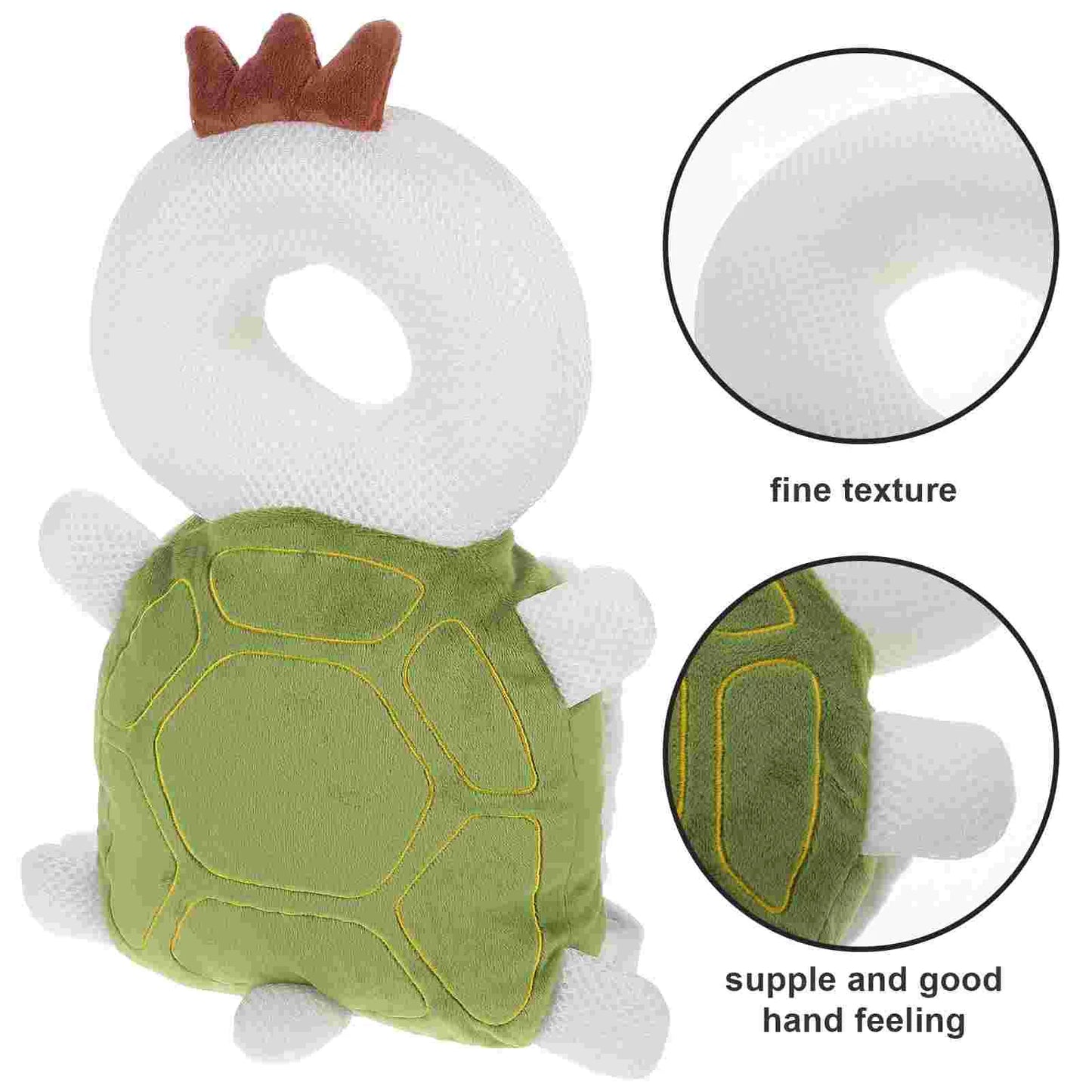 Head Protector Toddler Protection Backpack Anti-collision Infant Crystal Velvet Cute for Baby Turtle