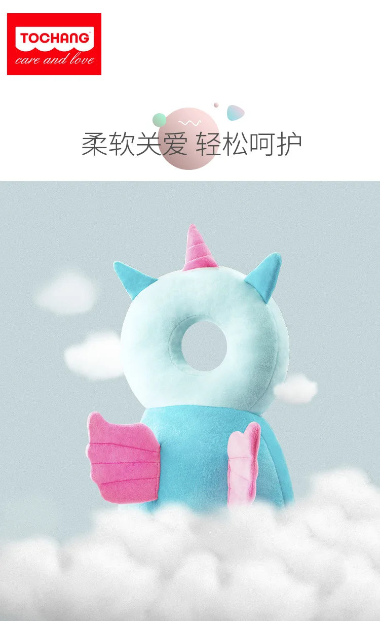 Newborn Headrest Security Pillows Backpack Toddler Baby Head Fall Protection Pad Cushion Cartoon Soft Security Pillows Backpack