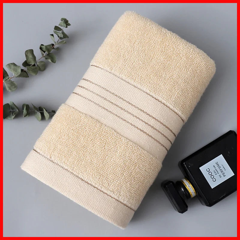 All-cotton Class A Thickened Absorbent Jacquard Polyester-cotton Skin-friendly Face Towel Bath Pure Cotton Towel Adult Towel